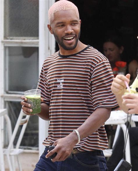 frank ocean with blonde hair.